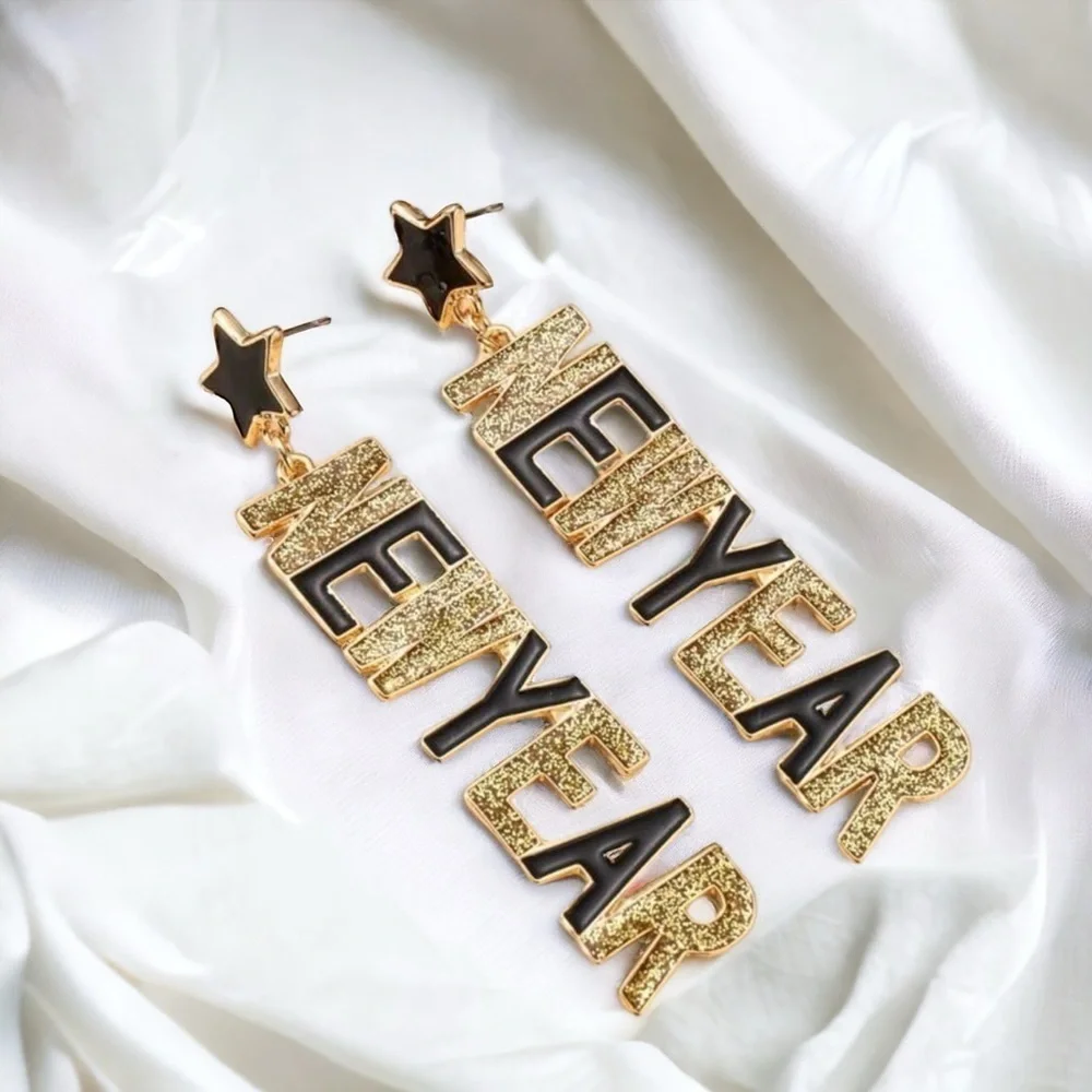 Countdown to Glam: Sparkle into the New Year Earrings! NWOT NYE Accessories